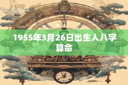 1955年3月26日出生人八字算命