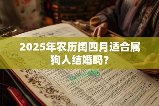 2025年农历闰四月适合属狗人结婚吗？