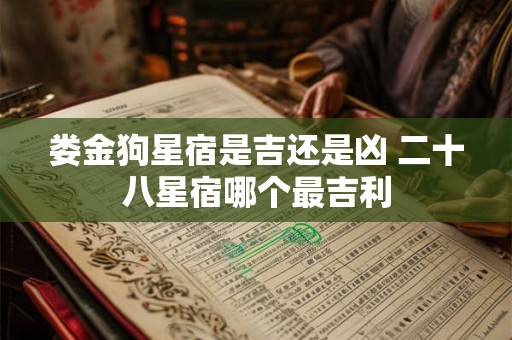 娄金狗星宿是吉还是凶 二十八星宿哪个最吉利