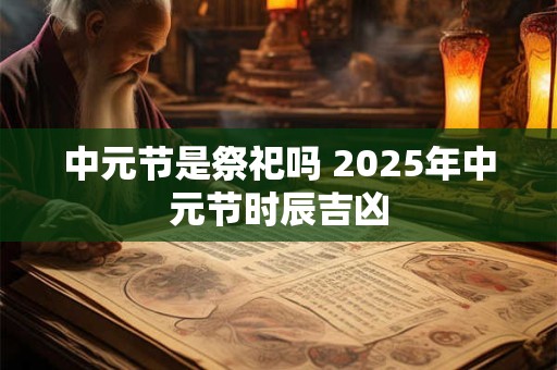 中元节是祭祀吗 2025年中元节时辰吉凶