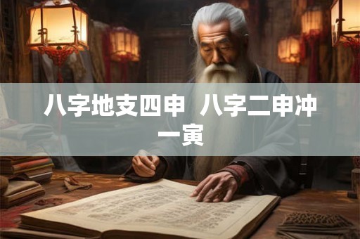 八字地支四申  八字二申冲一寅
