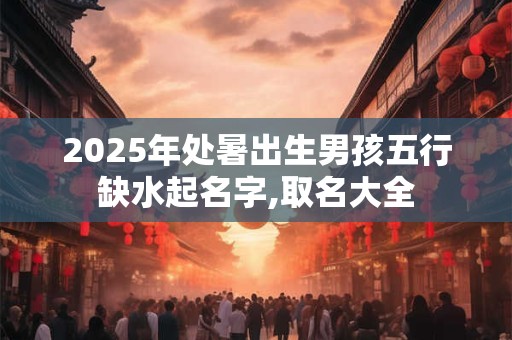 2026年处暑出生男孩五行缺水起名字,取名大全
