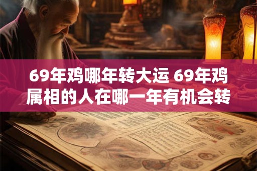 69年鸡哪年转大运 69年鸡属相的人在哪一年有机会转大运