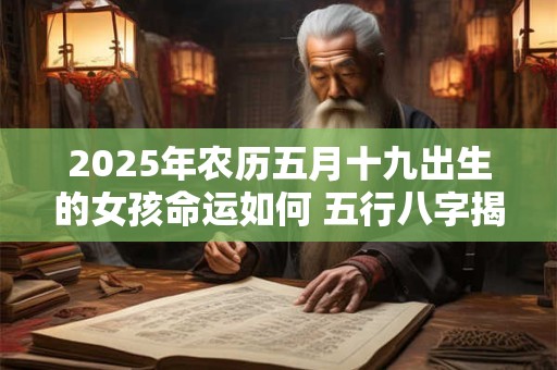2025年农历五月十九出生的女孩命运如何 五行八字揭秘