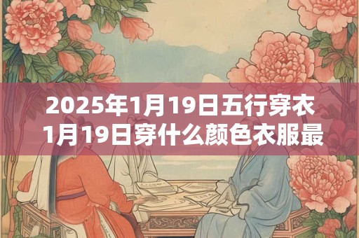 2025年1月19日五行穿衣 1月19日穿什么颜色衣服最旺运