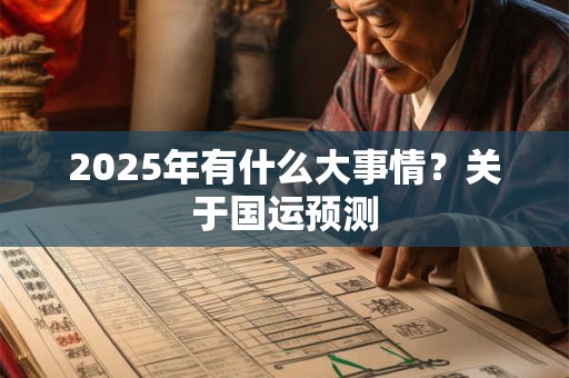 2025年有什么大事情？关于国运预测