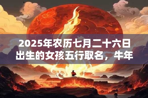 2025年农历七月二十六日出生的女孩五行取名，牛年女孩最佳名字推荐