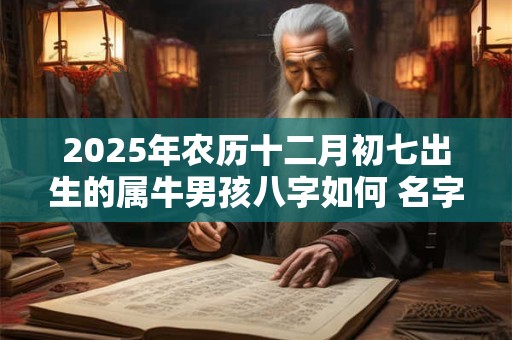 2025年农历十二月初七出生的属牛男孩八字如何 名字推荐