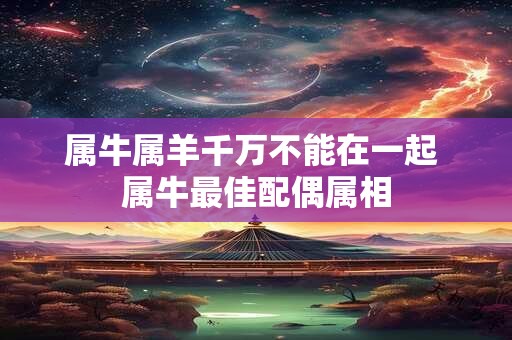 属牛属羊千万不能在一起 属牛最佳配偶属相 属牛属羊千万不能在一起 属牛最佳配偶属相