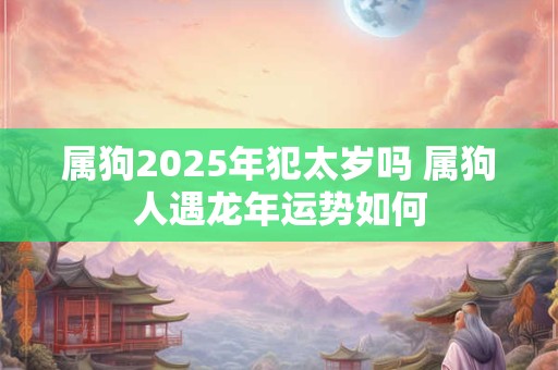 属狗2025年犯太岁吗 属狗人遇龙年运势如何