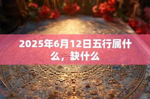 2025年6月12日五行属什么，缺什么