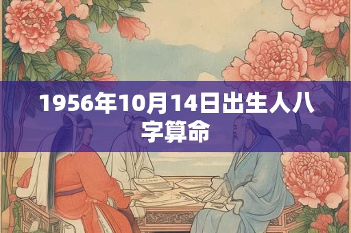 1956年10月14日出生人八字算命