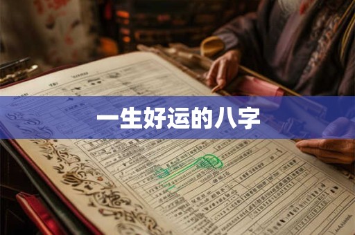 一生好运的八字