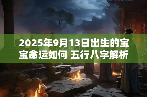 2025年9月13日出生的宝宝命运如何 五行八字解析