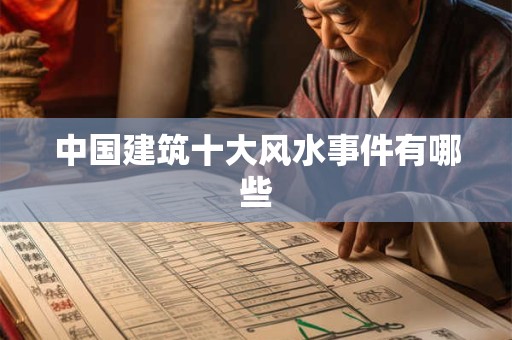 中国建筑十大风水事件有哪些