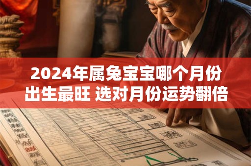 2024年属兔宝宝哪个月份出生最旺 选对月份运势翻倍