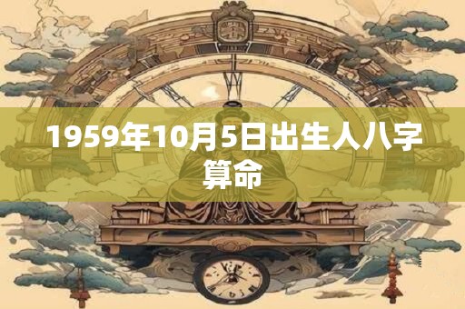 1959年10月5日出生人八字算命