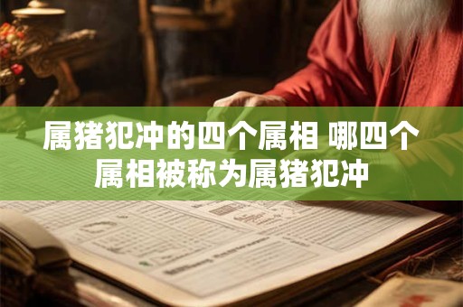 属猪犯冲的四个属相 哪四个属相被称为属猪犯冲