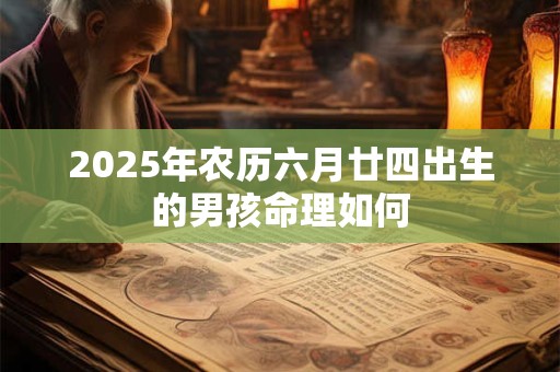 2025年农历六月廿四出生的男孩命理如何
