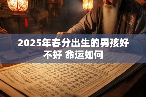 2025年春分出生的男孩好不好 命运如何