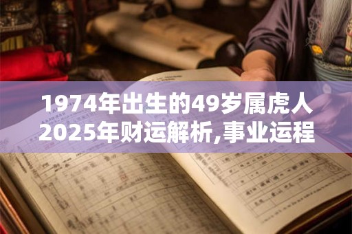 1974年出生的49岁属虎人2025年财运解析,事业运程怎么样
