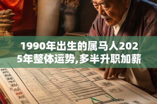 1990年出生的属马人2025年整体运势,多半升职加薪