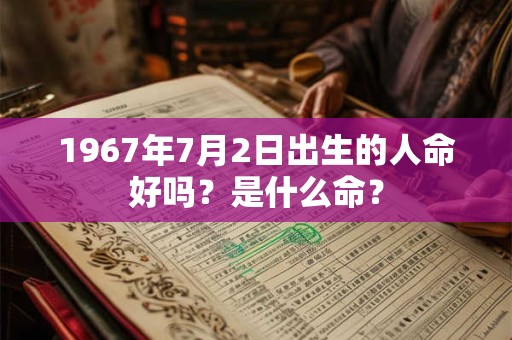 1967年7月2日出生的人命好吗？是什么命？