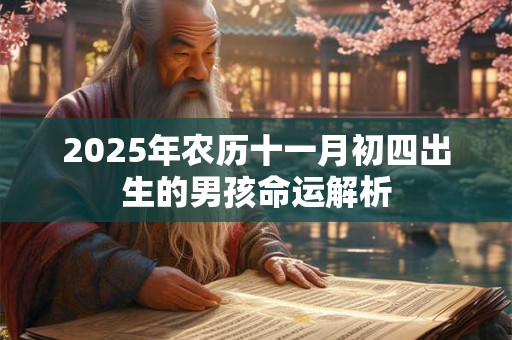 2025年农历十一月初四出生的男孩命运解析