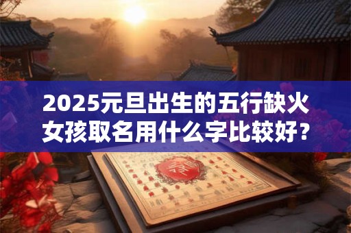 2025元旦出生的五行缺火女孩取名用什么字比较好？