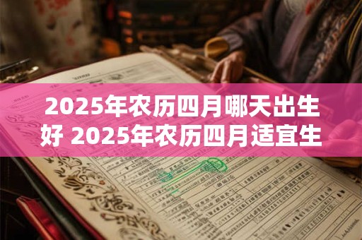2025年农历四月哪天出生好 2025年农历四月适宜生肖是什么