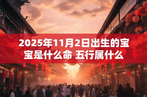 2025年11月2日出生的宝宝是什么命 五行属什么