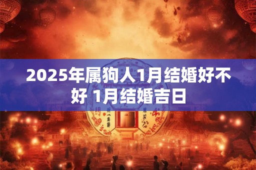 2025年属狗人1月结婚好不好 1月结婚吉日 2025年属狗人1月结婚好不好 1月结婚吉日