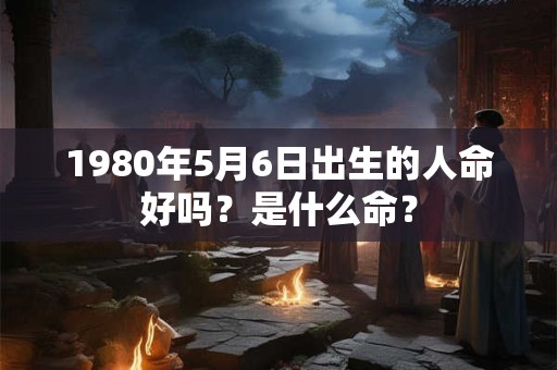 1980年5月6日出生的人命好吗？是什么命？