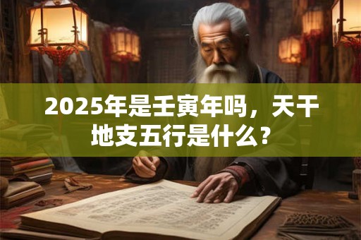 2025年是壬寅年吗，天干地支五行是什么？