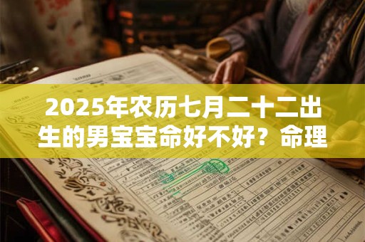 2025年农历七月二十二出生的男宝宝命好不好？命理详解