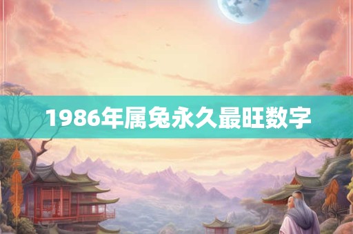 1986年属兔永久最旺数字