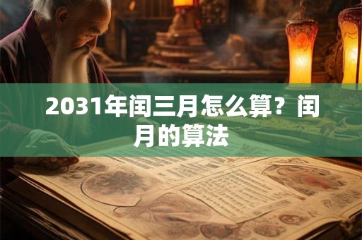 2031年闰三月怎么算？闰月的算法