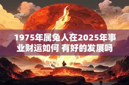 1975年属兔人在2025年事业财运如何 有好的发展吗