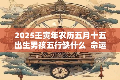 2025壬寅年农历五月十五出生男孩五行缺什么  命运详解