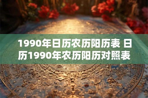 1990年日历农历阳历表 日历1990年农历阳历对照表