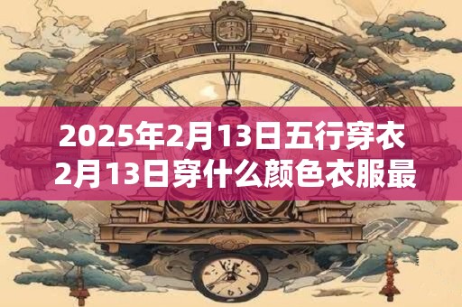 2025年2月13日五行穿衣 2月13日穿什么颜色衣服最旺运