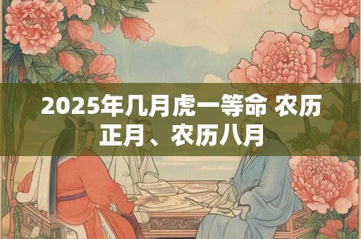 2025年几月虎一等命 农历正月、农历八月