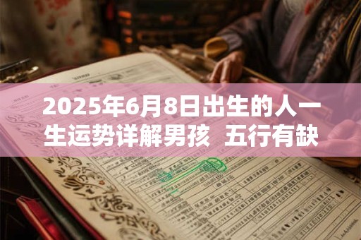 2025年6月8日出生的人一生运势详解男孩  五行有缺失吗