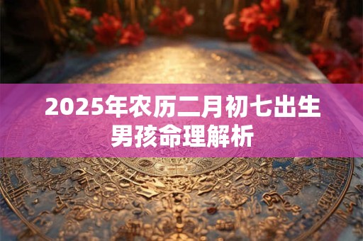 2025年农历二月初七出生男孩命理解析