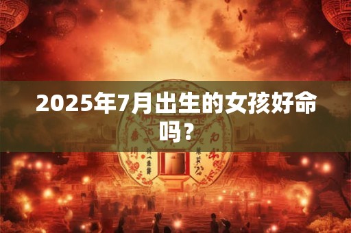2025年7月出生的女孩好命吗？