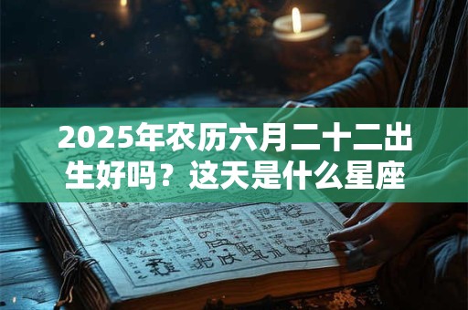 2025年农历六月二十二出生好吗？这天是什么星座