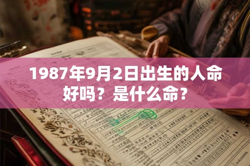 1987年9月2日出生的人命好吗？是什么命？