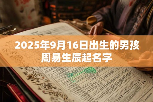 2025年9月16日出生的男孩周易生辰起名字