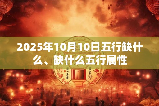 2025年10月10日五行缺什么、缺什么五行属性