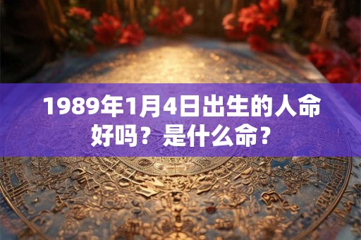 1989年1月4日出生的人命好吗？是什么命？